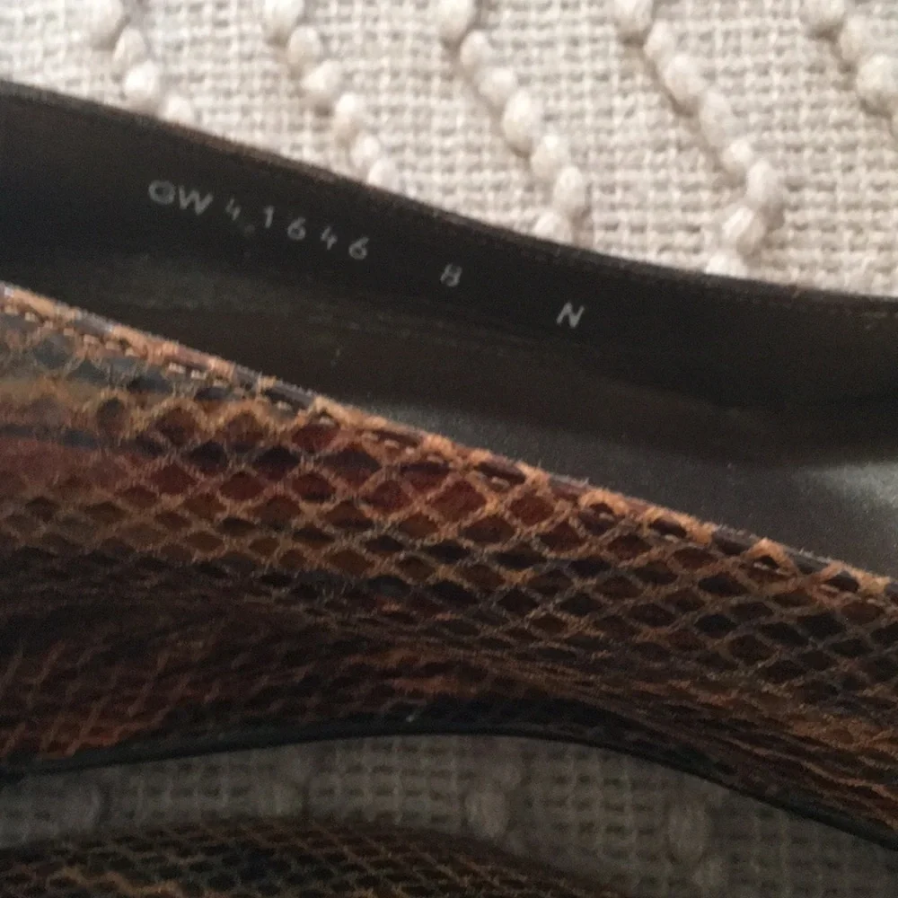 Stuart Weitzman Snakeskin Wedges
